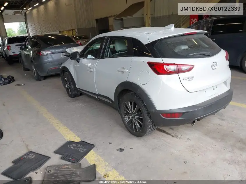 2016 Mazda Cx-3 Grand Touring VIN: JM1DKBD7XG0122339 Lot: 42216220