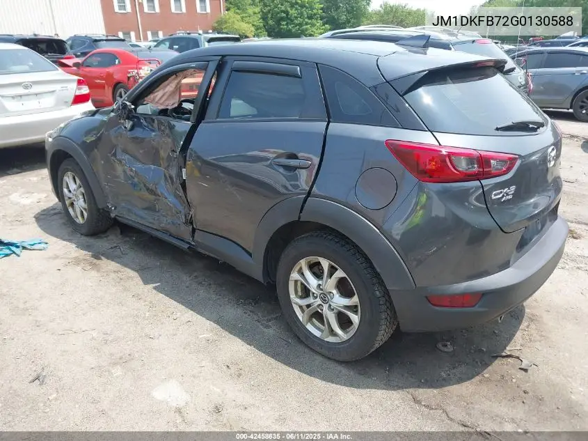 2016 Mazda Cx-3 Sport VIN: JM1DKFB72G0130588 Lot: 42458635