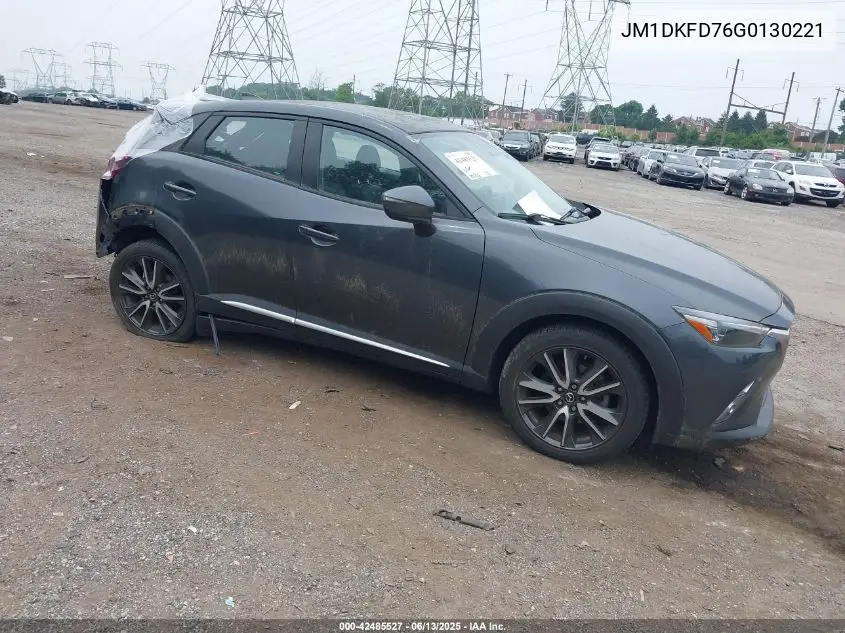 2016 Mazda Cx-3 Grand Touring VIN: JM1DKFD76G0130221 Lot: 42485527