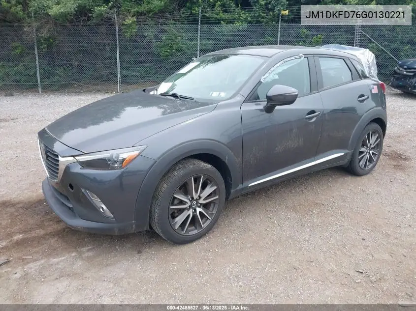 2016 Mazda Cx-3 Grand Touring VIN: JM1DKFD76G0130221 Lot: 42485527