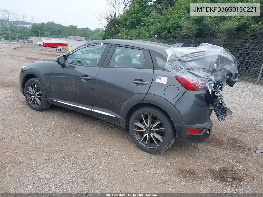 2016 Mazda Cx-3 Grand Touring VIN: JM1DKFD76G0130221 Lot: 42485527