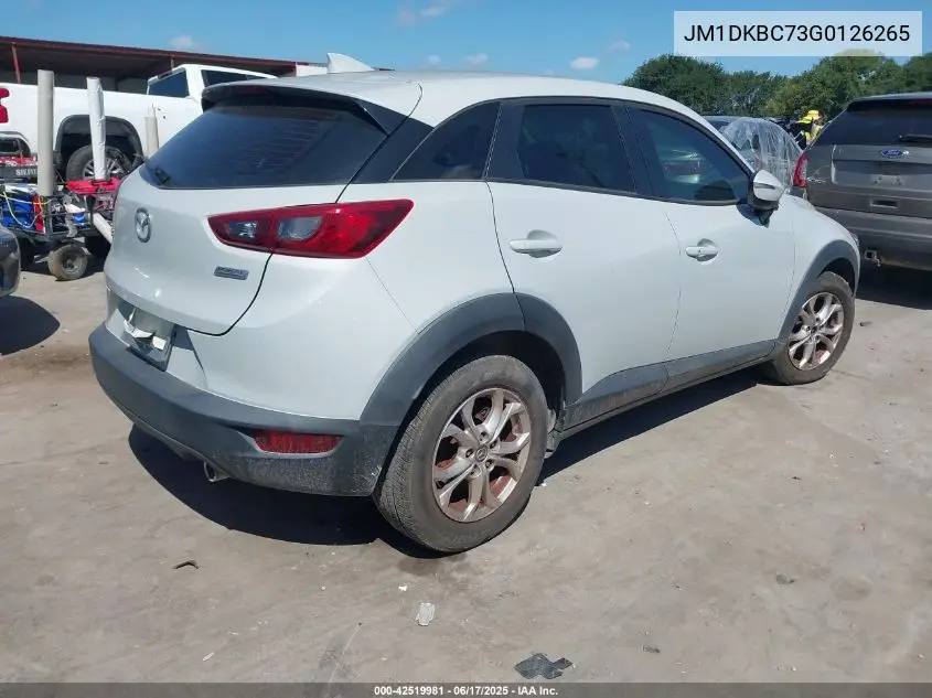 2016 Mazda Cx-3 Touring VIN: JM1DKBC73G0126265 Lot: 42519981