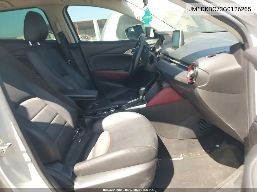 2016 Mazda Cx-3 Touring VIN: JM1DKBC73G0126265 Lot: 42519981