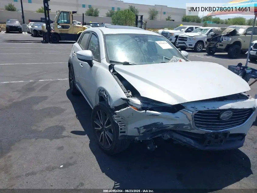 2016 Mazda Cx-3 Grand Touring VIN: JM1DKBD78G0114661 Lot: 42564354