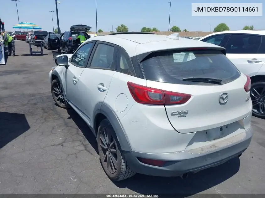 2016 Mazda Cx-3 Grand Touring VIN: JM1DKBD78G0114661 Lot: 42564354