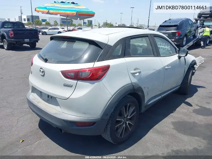 2016 Mazda Cx-3 Grand Touring VIN: JM1DKBD78G0114661 Lot: 42564354