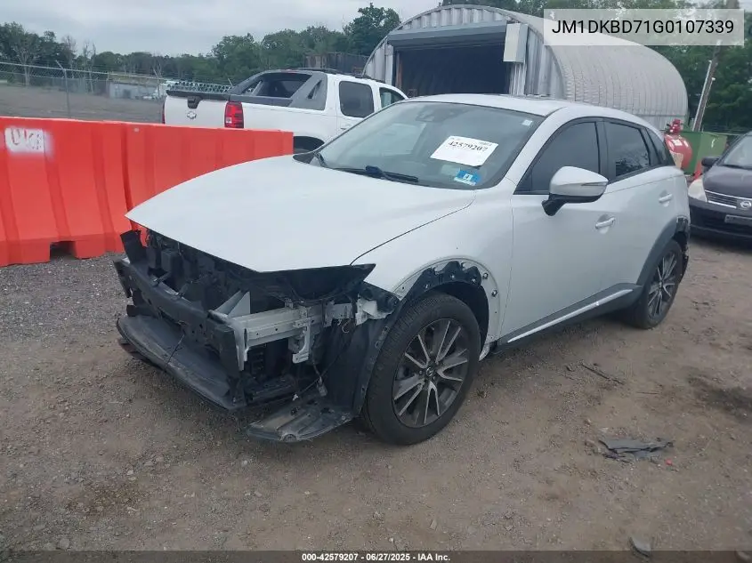 2016 Mazda Cx-3 Grand Touring VIN: JM1DKBD71G0107339 Lot: 42579207