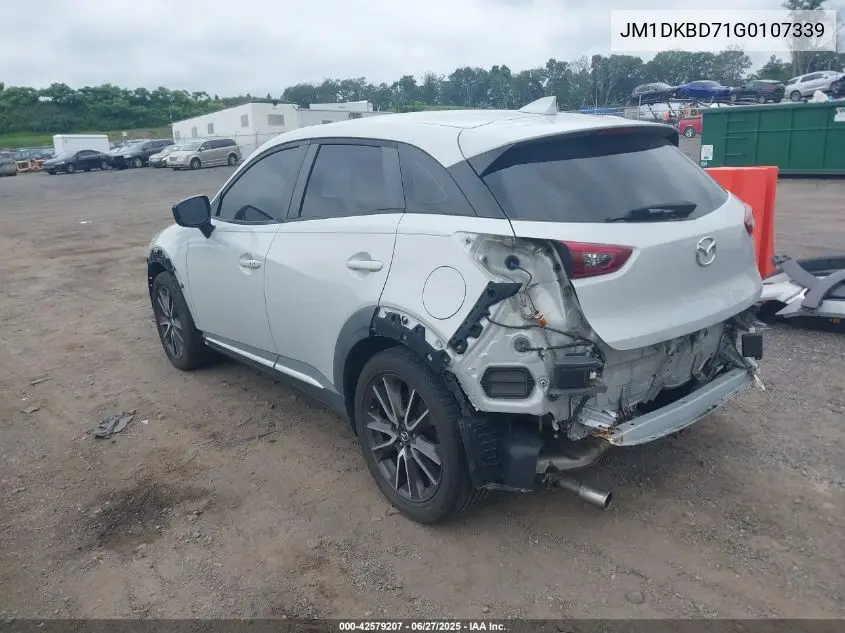 2016 Mazda Cx-3 Grand Touring VIN: JM1DKBD71G0107339 Lot: 42579207