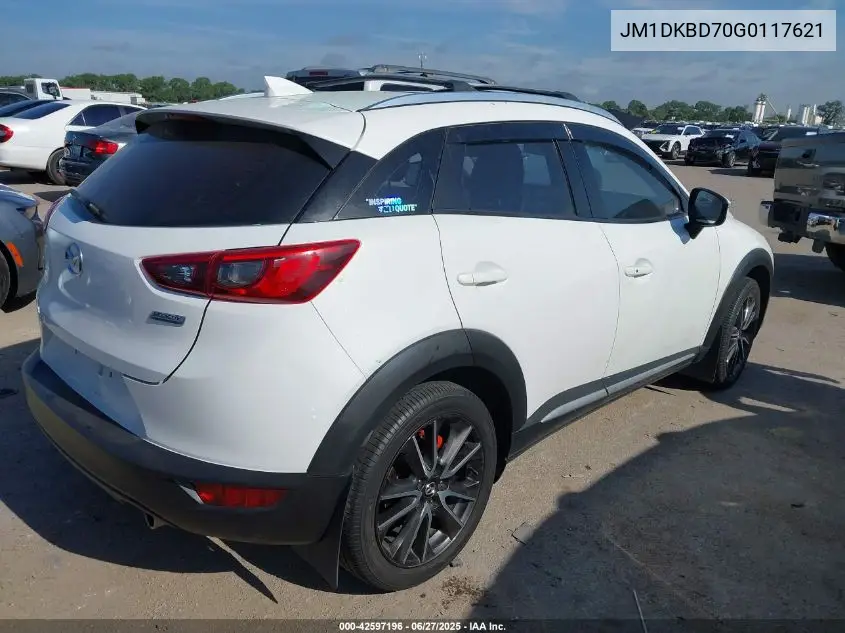 2016 Mazda Cx-3 Grand Touring VIN: JM1DKBD70G0117621 Lot: 42597196