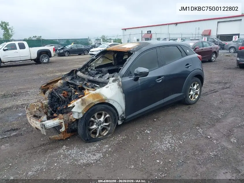 2016 Mazda Cx-3 Touring VIN: JM1DKBC75G0122802 Lot: 42602298