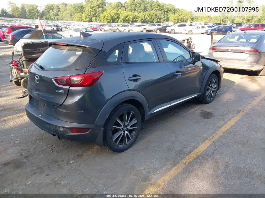 2016 Mazda Cx-3 Grand Touring VIN: JM1DKBD72G0107995 Lot: 42736389