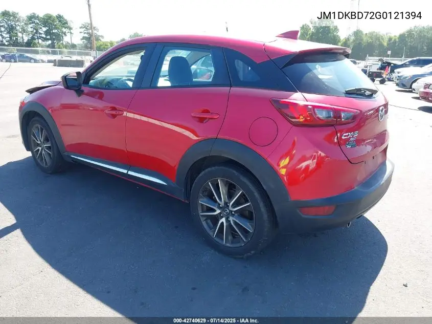 2016 Mazda Cx-3 Grand Touring VIN: JM1DKBD72G0121394 Lot: 42740629