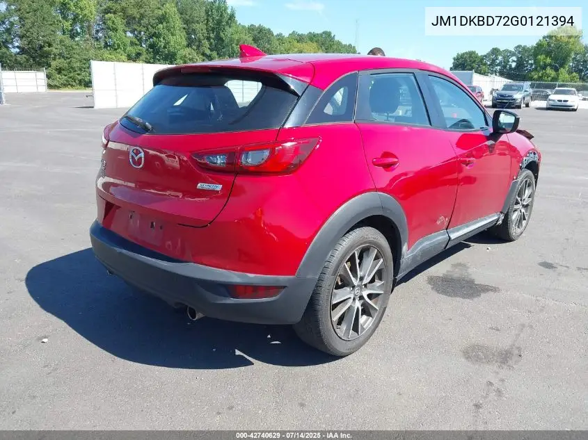 2016 Mazda Cx-3 Grand Touring VIN: JM1DKBD72G0121394 Lot: 42740629