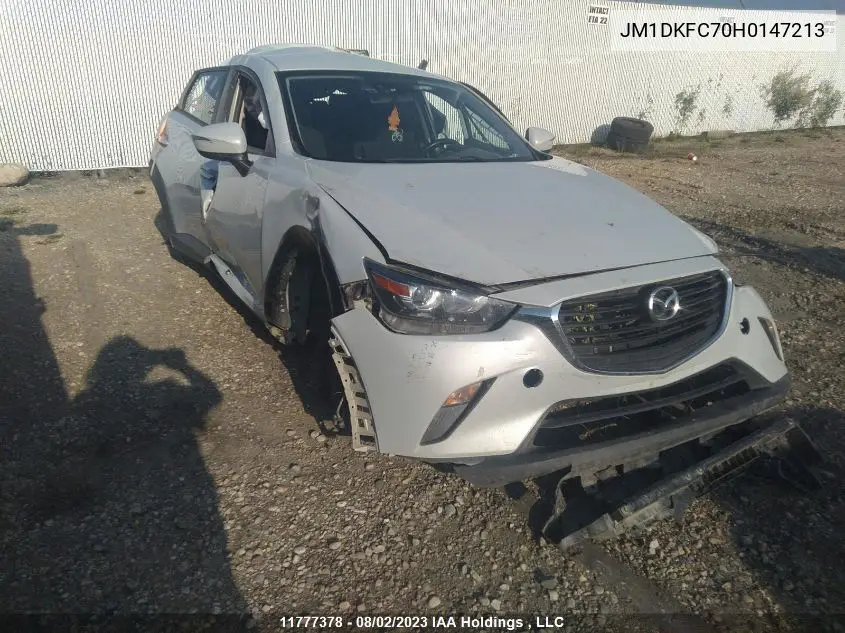 2017 Mazda Cx-3 Touring VIN: JM1DKFC70H0147213 Lot: 11777378