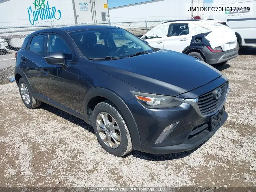 2017 Mazda Cx-3 VIN: JM1DKFC70H0177439 Lot: 12251637