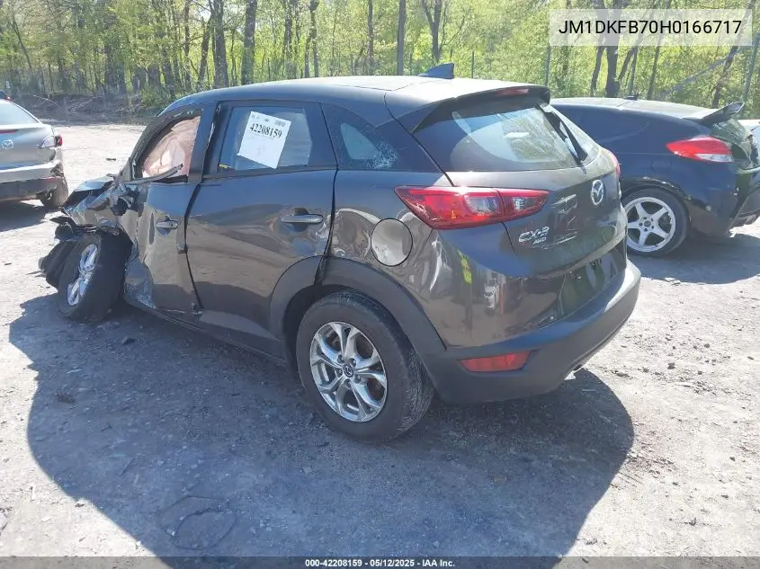 2017 Mazda Cx-3 Sport VIN: JM1DKFB70H0166717 Lot: 42208159