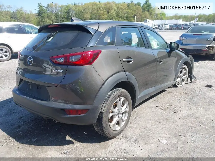 2017 Mazda Cx-3 Sport VIN: JM1DKFB70H0166717 Lot: 42208159