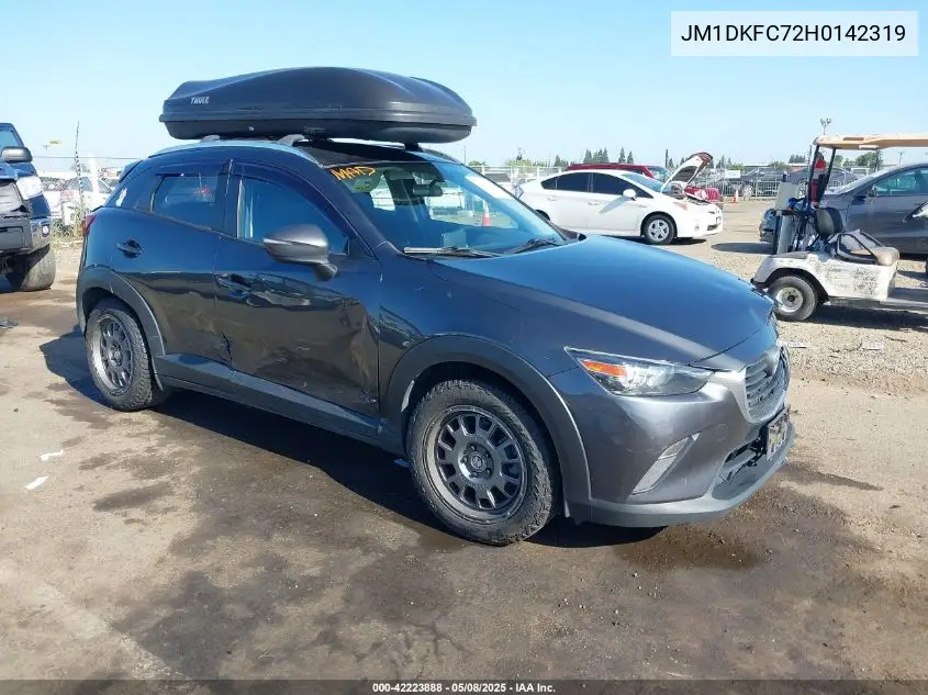 2017 Mazda Cx-3 Touring VIN: JM1DKFC72H0142319 Lot: 42223888