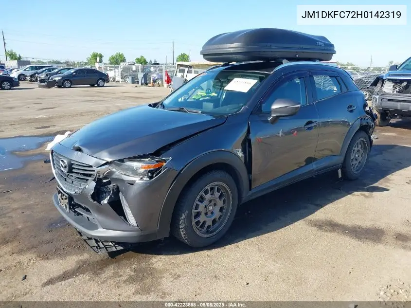 2017 Mazda Cx-3 Touring VIN: JM1DKFC72H0142319 Lot: 42223888