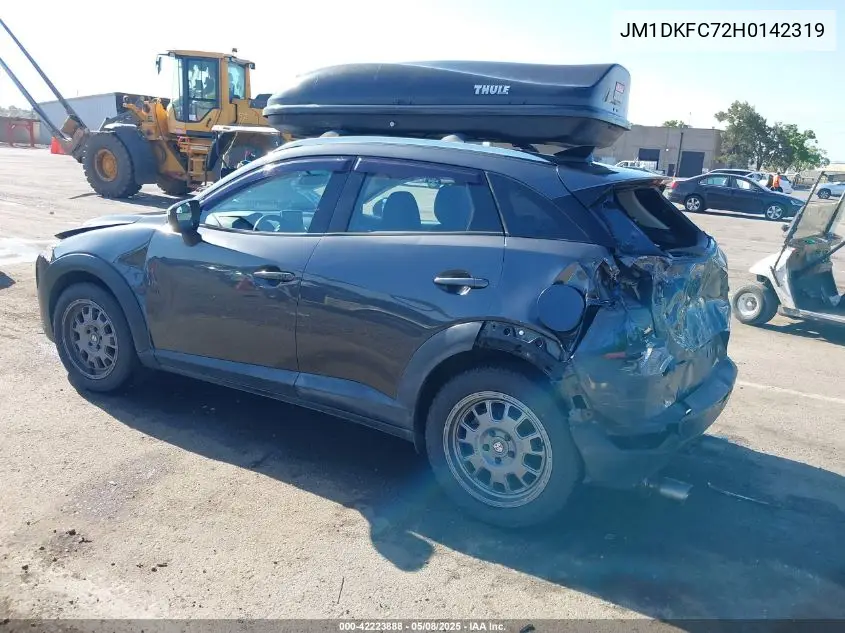 2017 Mazda Cx-3 Touring VIN: JM1DKFC72H0142319 Lot: 42223888