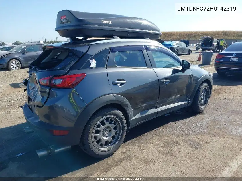 2017 Mazda Cx-3 Touring VIN: JM1DKFC72H0142319 Lot: 42223888