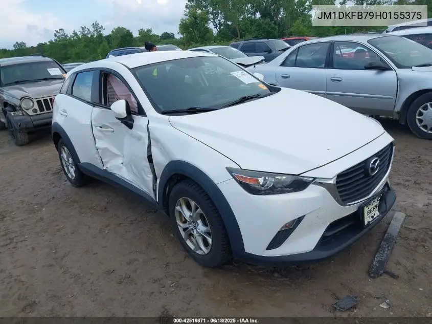 2017 Mazda Cx-3 Sport VIN: JM1DKFB79H0155375 Lot: 42519871