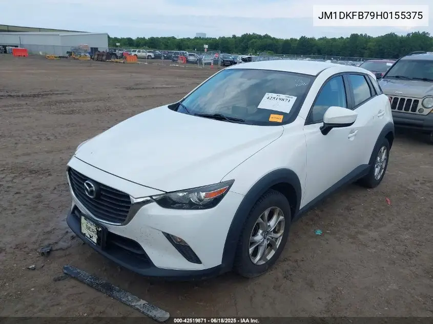 2017 Mazda Cx-3 Sport VIN: JM1DKFB79H0155375 Lot: 42519871