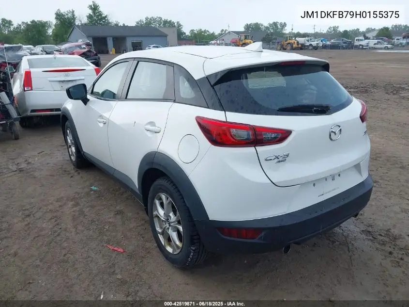 2017 Mazda Cx-3 Sport VIN: JM1DKFB79H0155375 Lot: 42519871