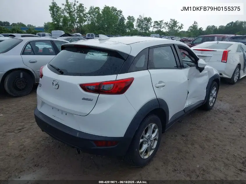2017 Mazda Cx-3 Sport VIN: JM1DKFB79H0155375 Lot: 42519871