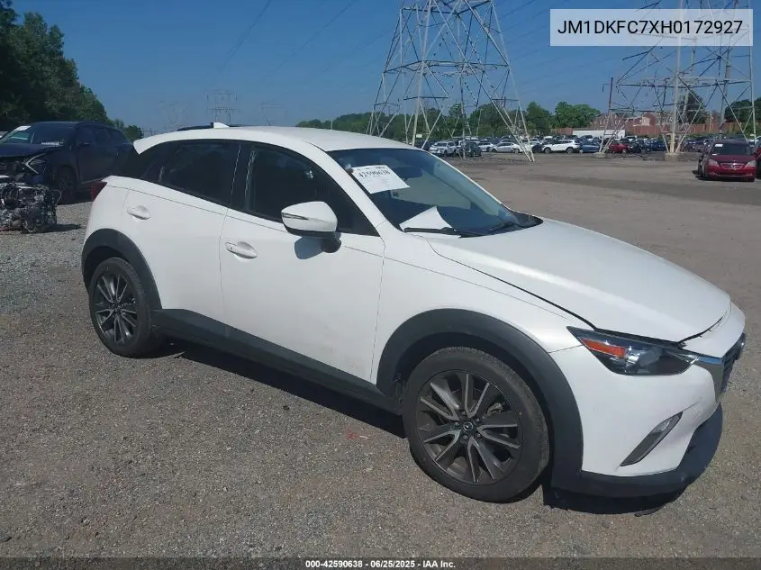 2017 Mazda Cx-3 Touring VIN: JM1DKFC7XH0172927 Lot: 42590638