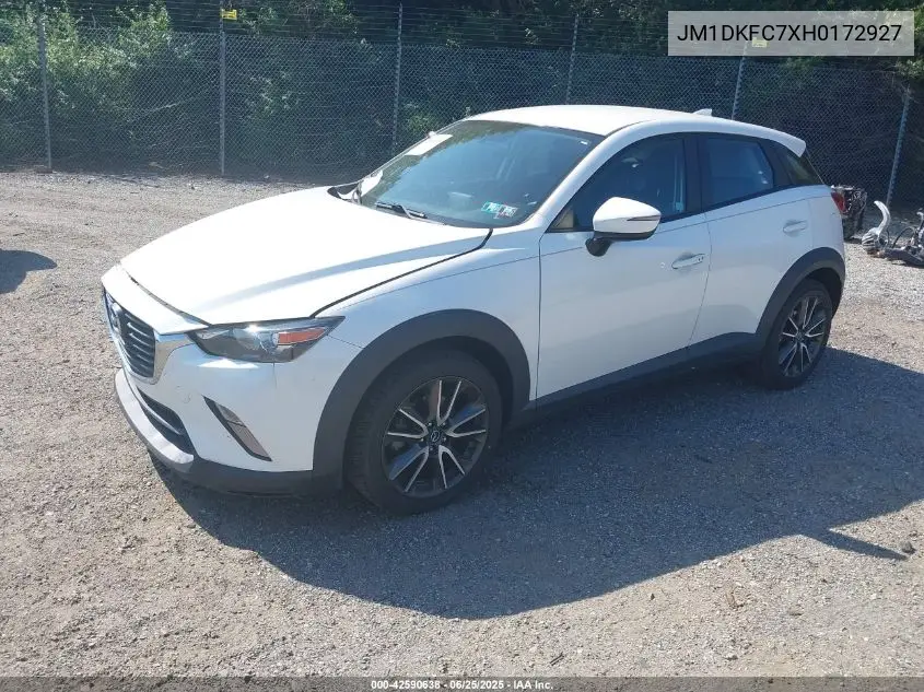 2017 Mazda Cx-3 Touring VIN: JM1DKFC7XH0172927 Lot: 42590638