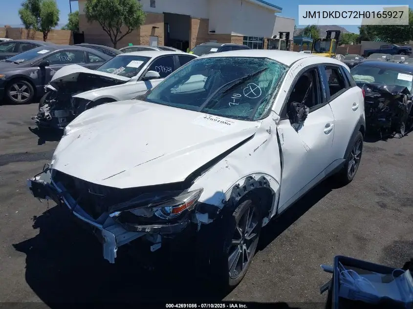 2017 Mazda Cx-3 Touring VIN: JM1DKDC72H0165927 Lot: 42691086