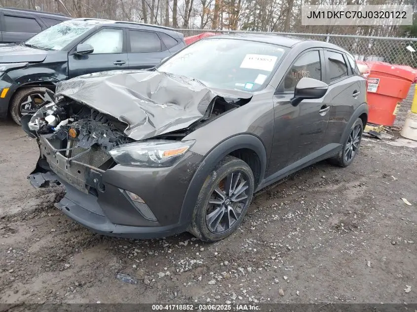 2018 Mazda Cx-3 Touring VIN: JM1DKFC70J0320122 Lot: 41718852