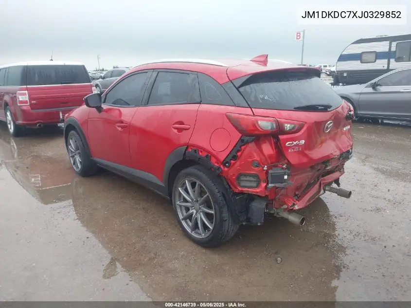 2018 Mazda Cx-3 Touring VIN: JM1DKDC7XJ0329852 Lot: 42146739