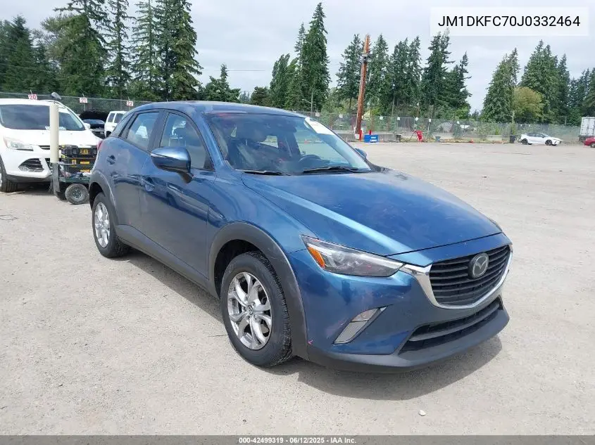 2018 Mazda Cx-3 Touring VIN: JM1DKFC70J0332464 Lot: 42499319