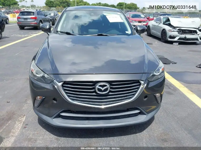 2018 Mazda Cx-3 Touring VIN: JM1DKDC7XJ0331648 Lot: 42503861