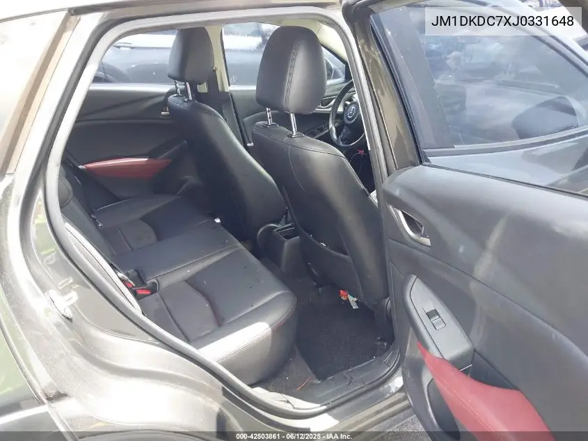 2018 Mazda Cx-3 Touring VIN: JM1DKDC7XJ0331648 Lot: 42503861