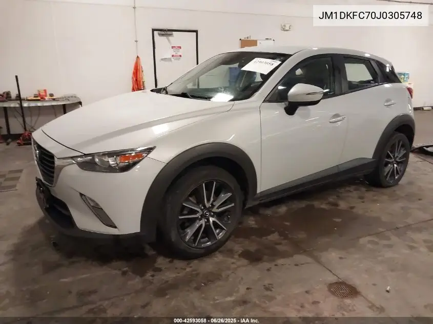 2018 Mazda Cx-3 Touring VIN: JM1DKFC70J0305748 Lot: 42593058