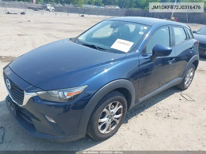 2018 Mazda Cx-3 Sport VIN: JM1DKFB72J0316476 Lot: 42605642