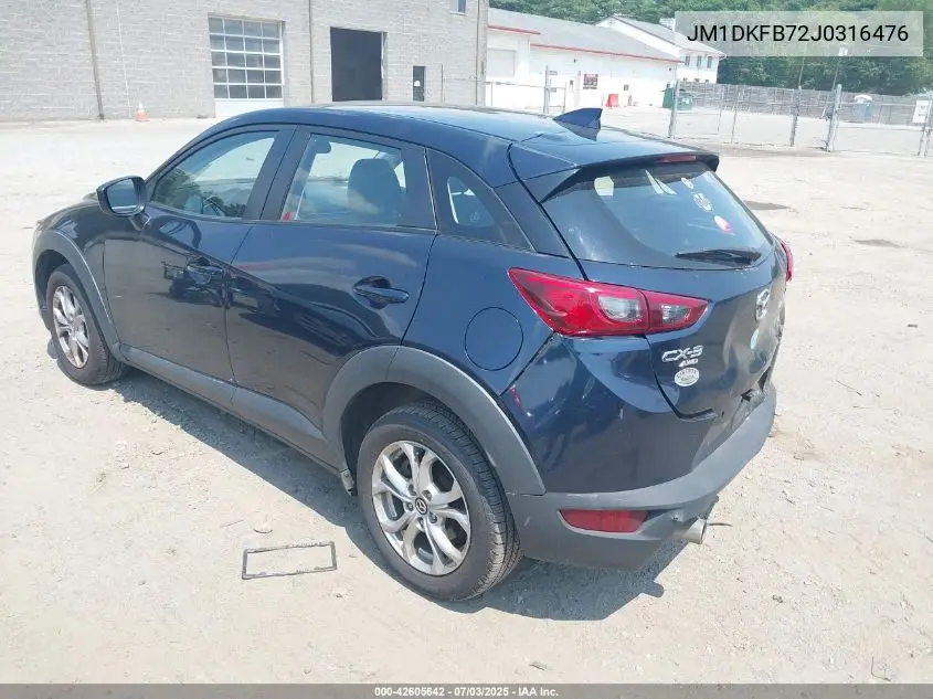 2018 Mazda Cx-3 Sport VIN: JM1DKFB72J0316476 Lot: 42605642