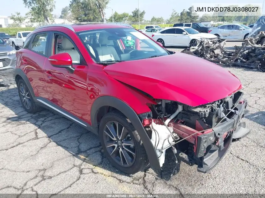 2018 Mazda Cx-3 Grand Touring VIN: JM1DKDD78J0308027 Lot: 42607450