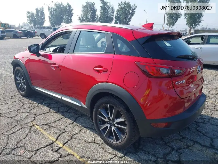 2018 Mazda Cx-3 Grand Touring VIN: JM1DKDD78J0308027 Lot: 42607450