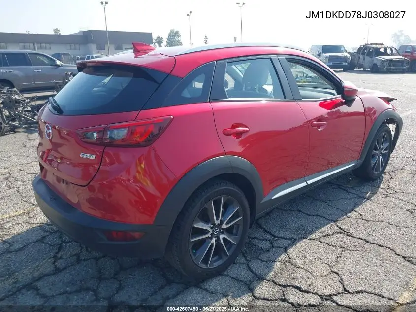 2018 Mazda Cx-3 Grand Touring VIN: JM1DKDD78J0308027 Lot: 42607450