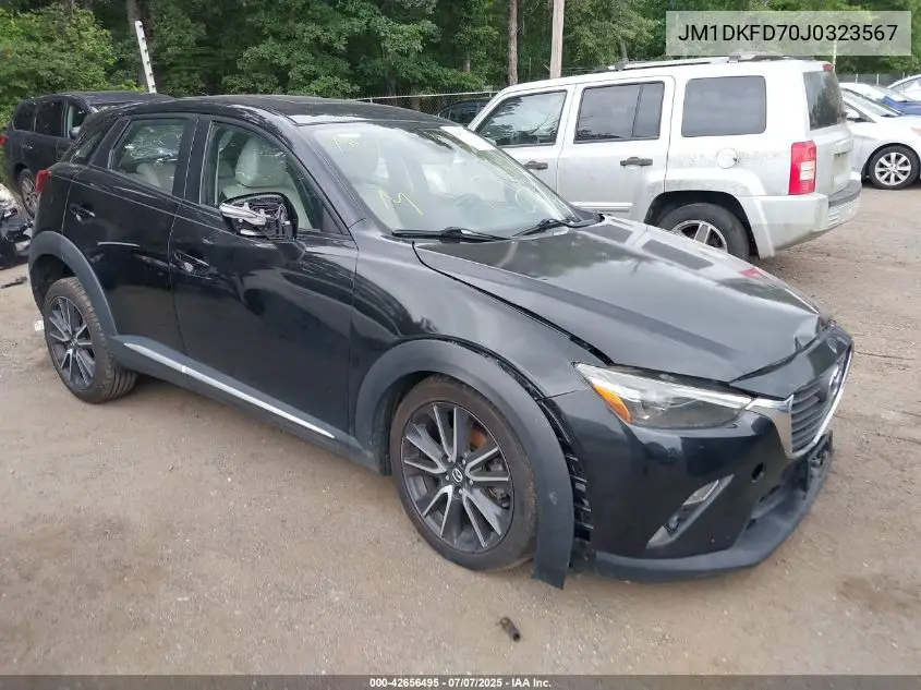 2018 Mazda Cx-3 Grand Touring VIN: JM1DKFD70J0323567 Lot: 42656495