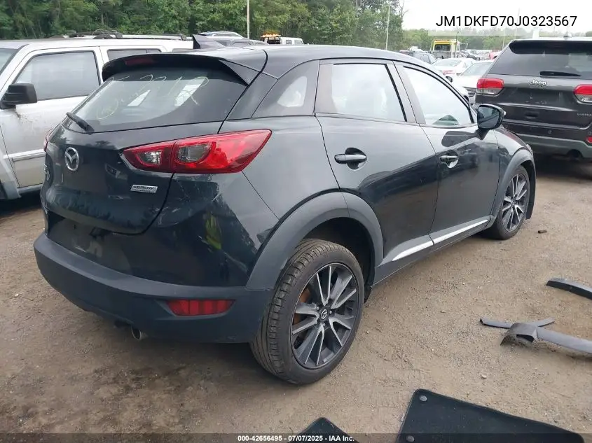 2018 Mazda Cx-3 Grand Touring VIN: JM1DKFD70J0323567 Lot: 42656495