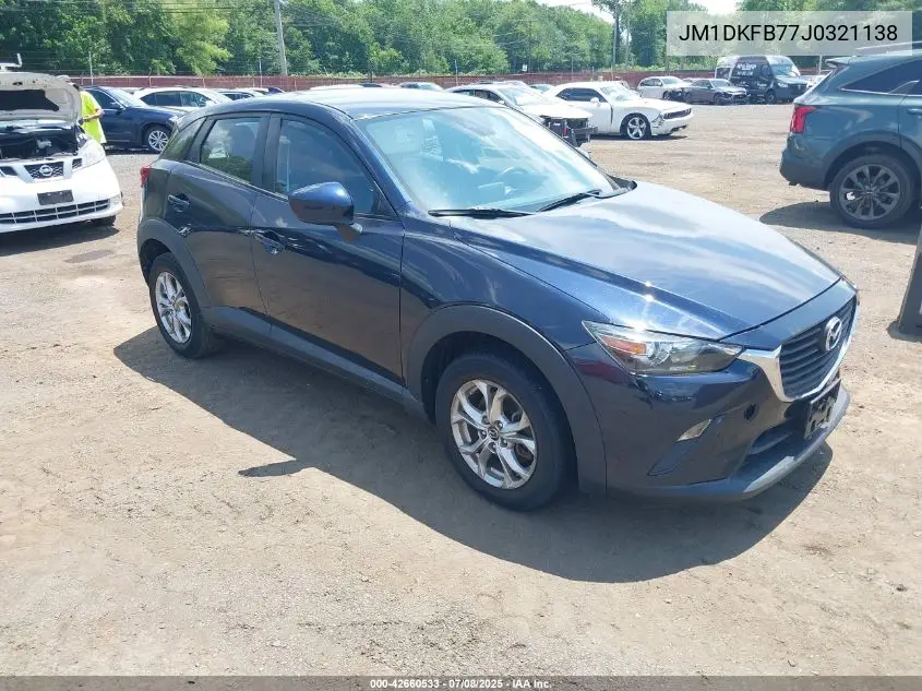 2018 Mazda Cx-3 Sport VIN: JM1DKFB77J0321138 Lot: 42660533