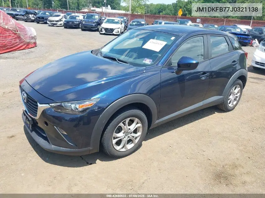 2018 Mazda Cx-3 Sport VIN: JM1DKFB77J0321138 Lot: 42660533