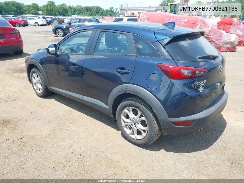 2018 Mazda Cx-3 Sport VIN: JM1DKFB77J0321138 Lot: 42660533