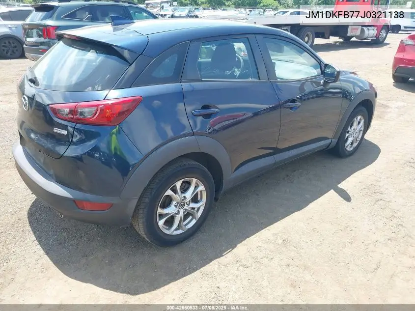 2018 Mazda Cx-3 Sport VIN: JM1DKFB77J0321138 Lot: 42660533