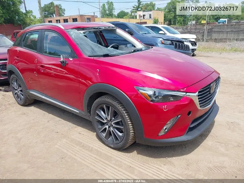 2018 Mazda Cx-3 Grand Touring VIN: JM1DKDD72J0326717 Lot: 42664976